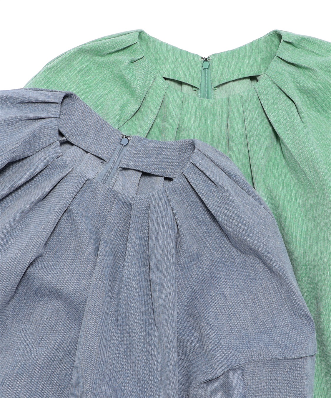 ATSURO TAYAMA 5分袖タックフレアブラウス_sub_5