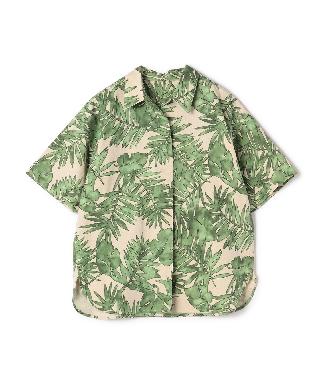 ATSURO TAYAMA トロピカルリーフプリント半袖シャツ_sub_4