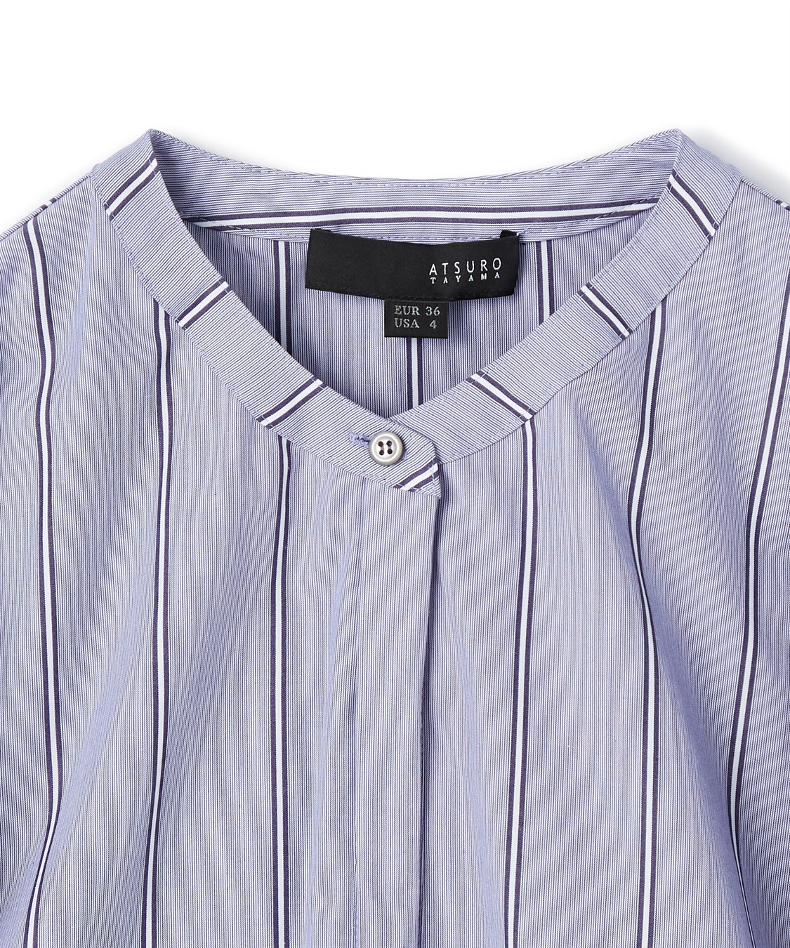 ATSURO TAYAMA 切り替えストライプ柄シャツ_sub_2