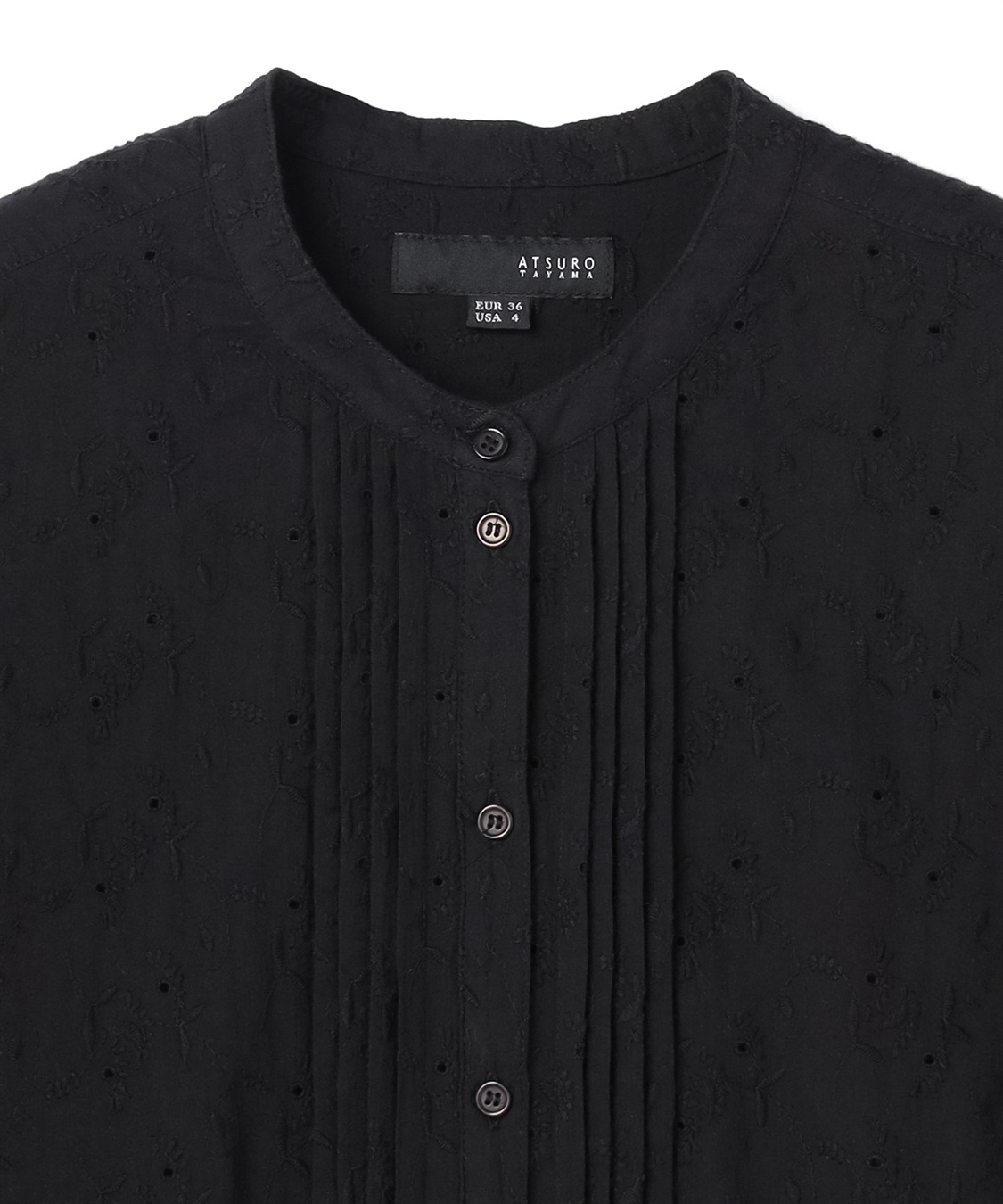 ATSURO TAYAMA ドットホール×フラワー刺繍ブラウス_sub_2