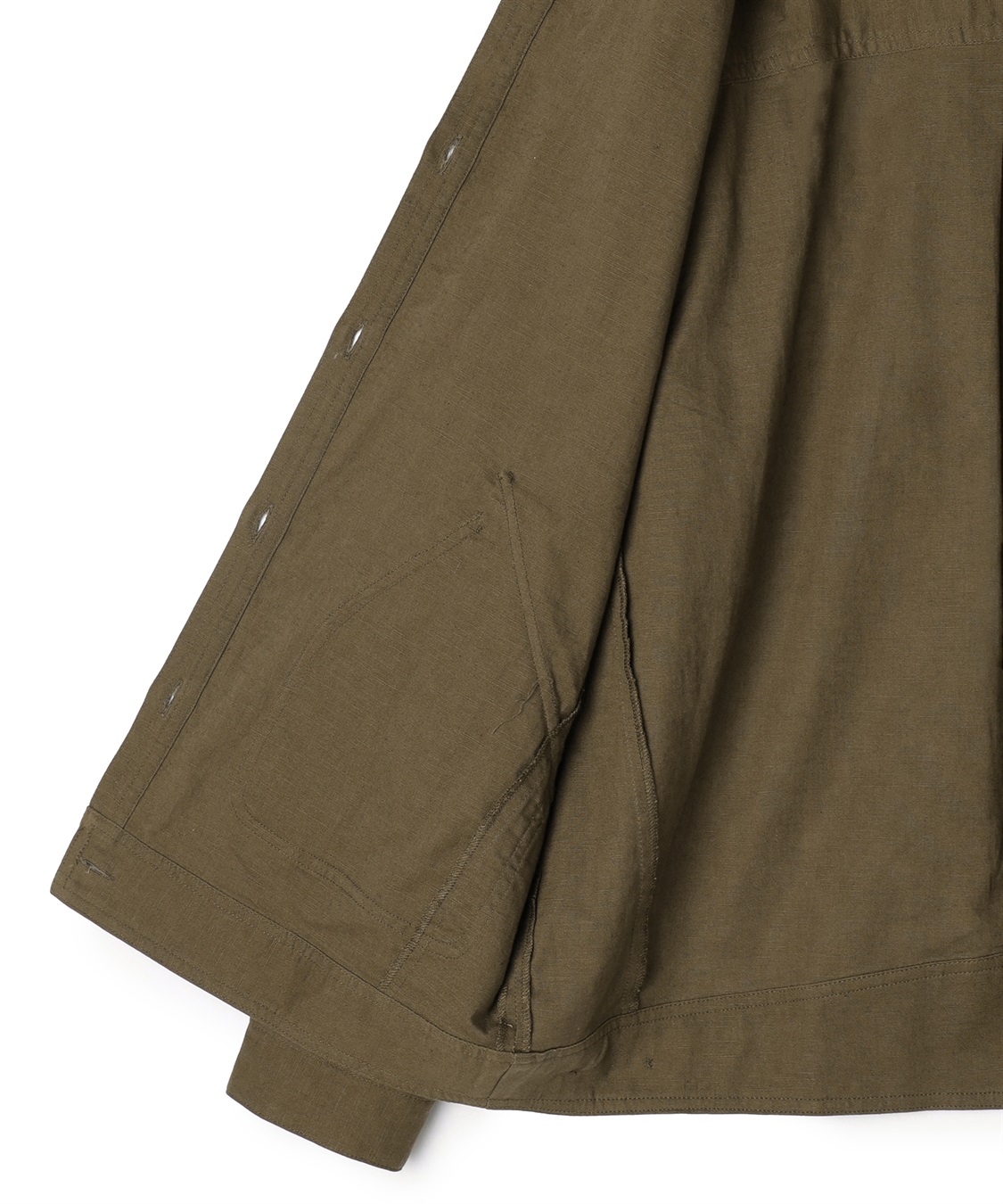 ATSURO TAYAMA 【ART OF GARDEN】コットン×リネンバンドカラーブルゾン_sub_7