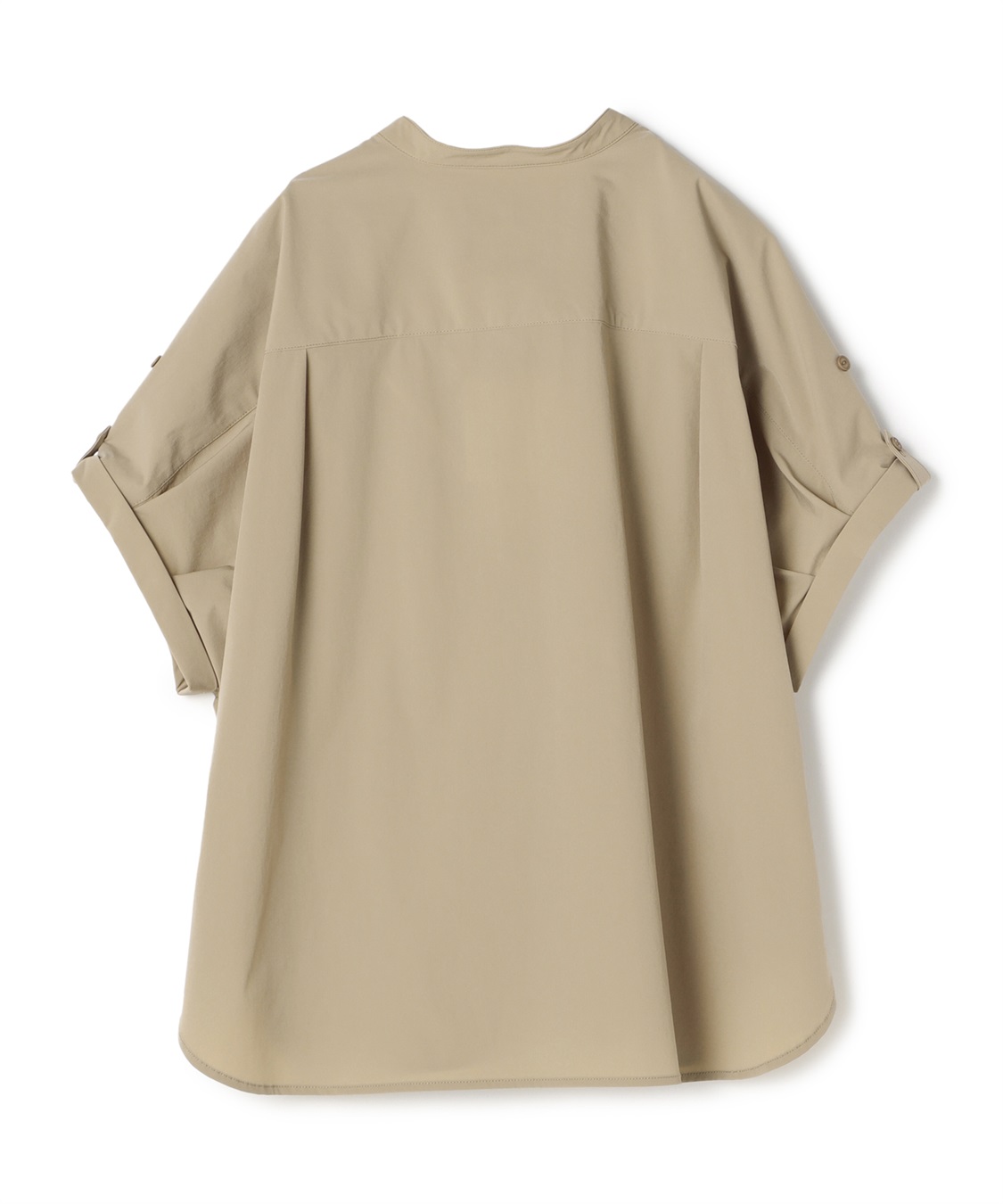 ATSURO TAYAMA 接触冷感ノーカラーシャツ_sub_1