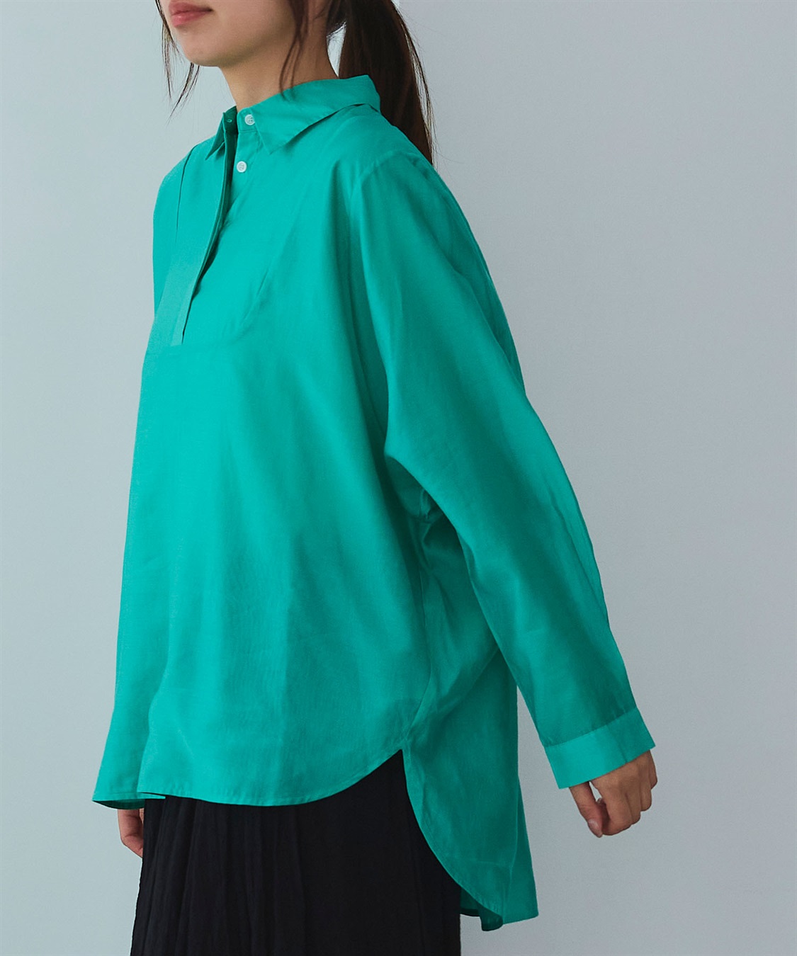 ATSURO TAYAMA チュニック丈ローンシャツ_sub_1