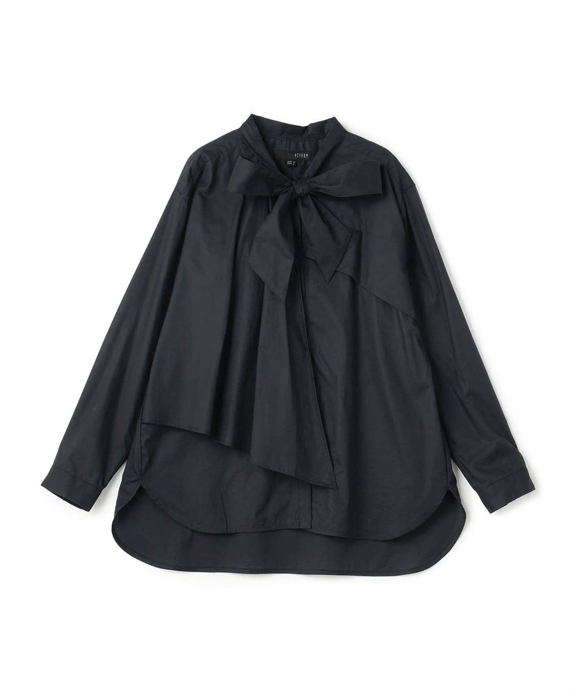 ATSURO TAYAMA アシンメトリーリボンタイ付きブラウス_sub_1