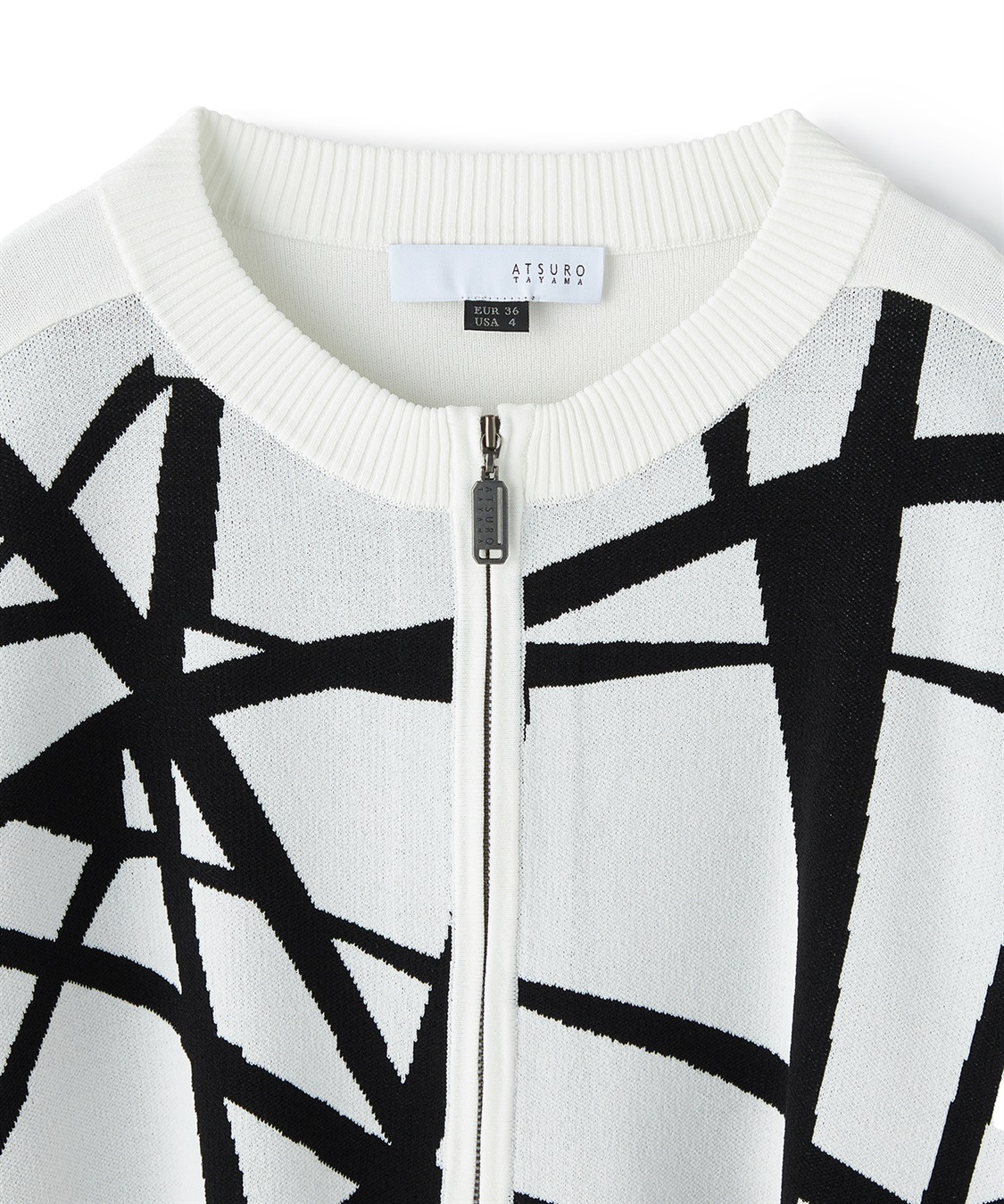 ATSURO TAYAMA ジャカードジップアップカーディガン_sub_3