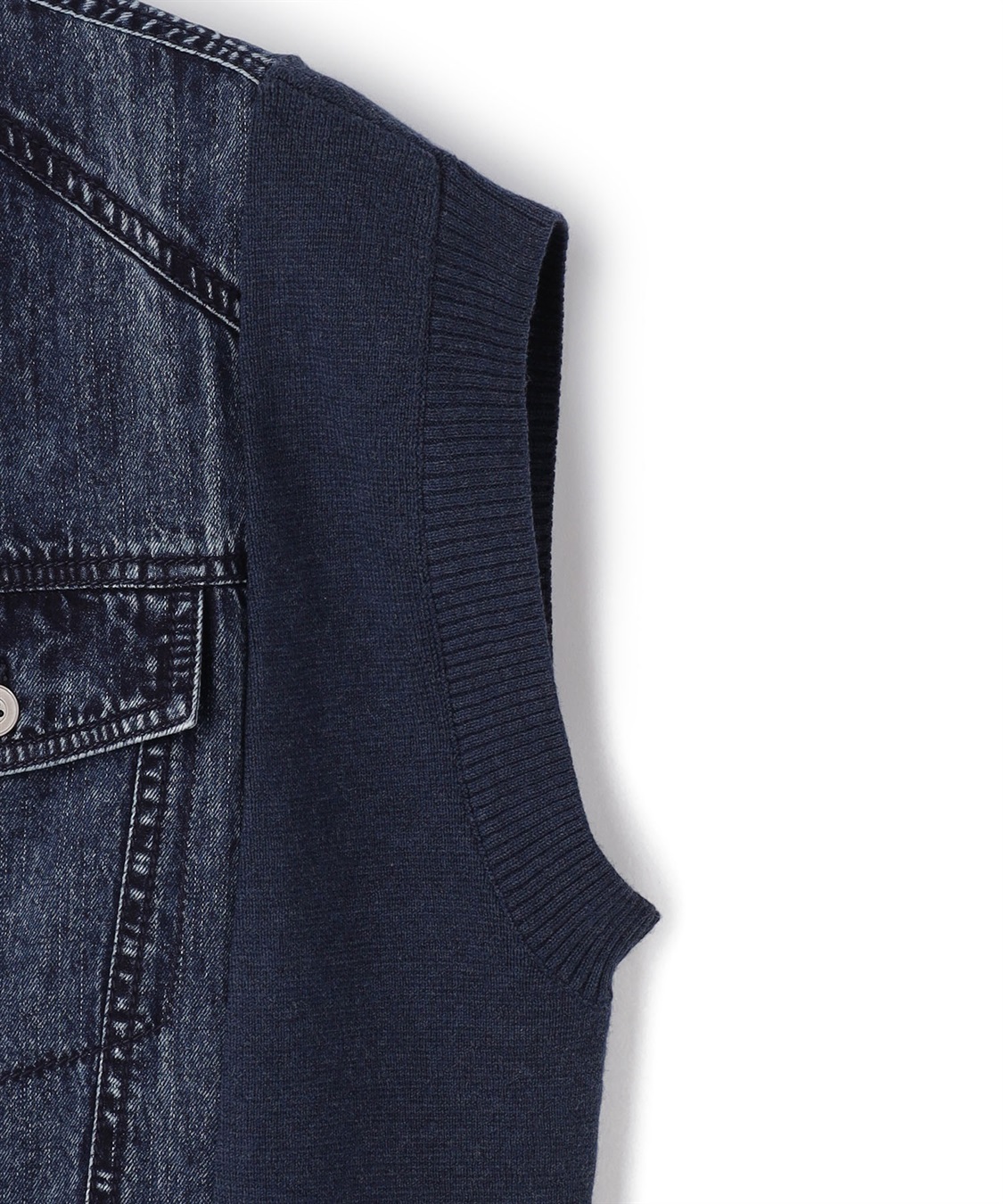 ATSURO TAYAMA 異素材コンビデニムベスト_sub_7