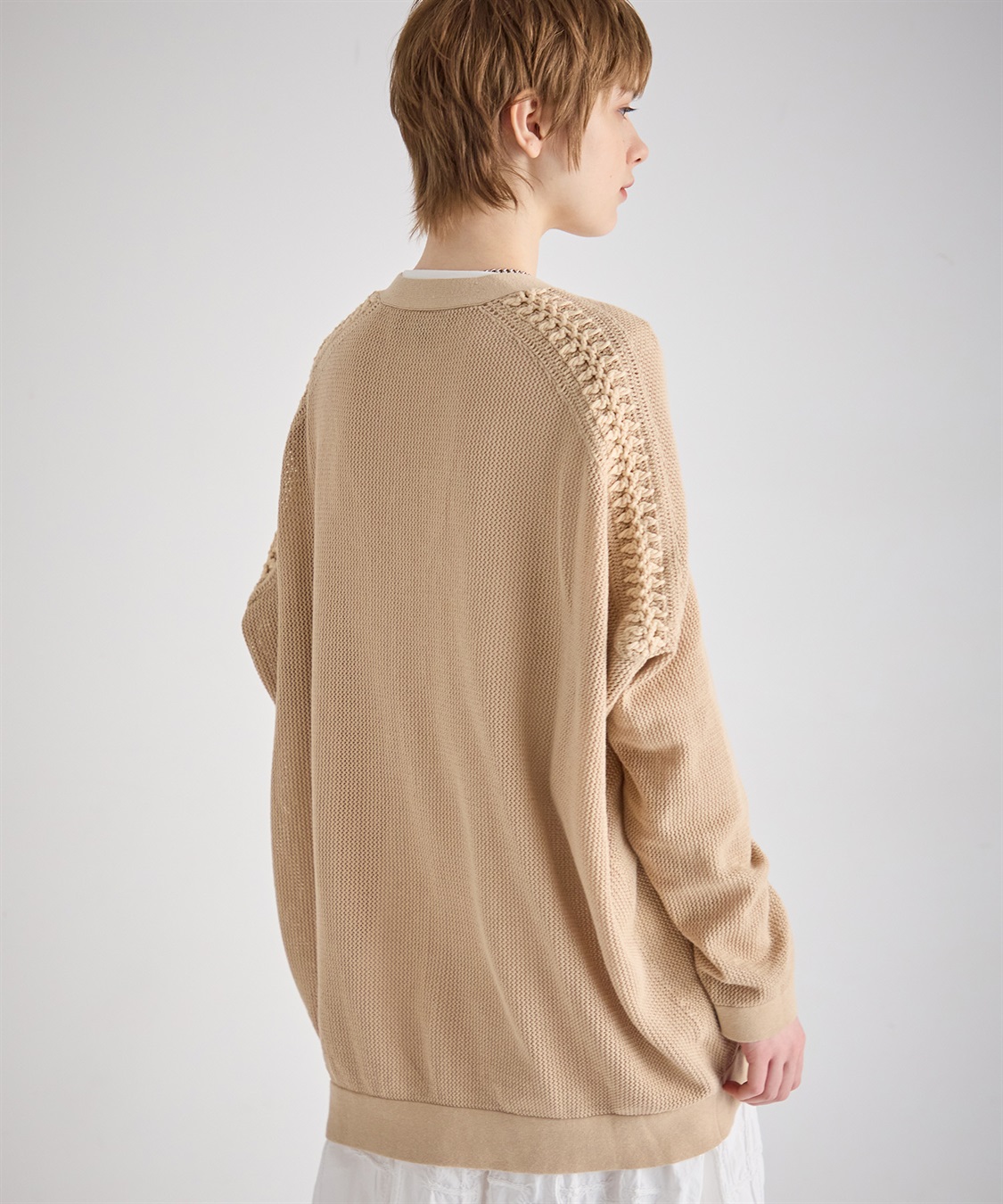 ATSURO TAYAMA コットンメッシュカーディガン_sub_9