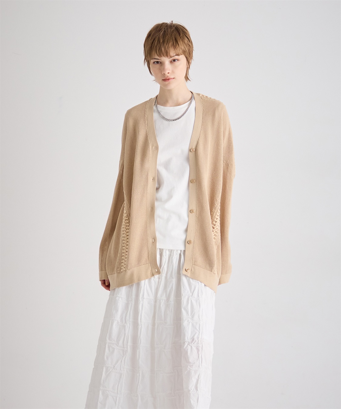 ATSURO TAYAMA コットンメッシュカーディガン_sub_13