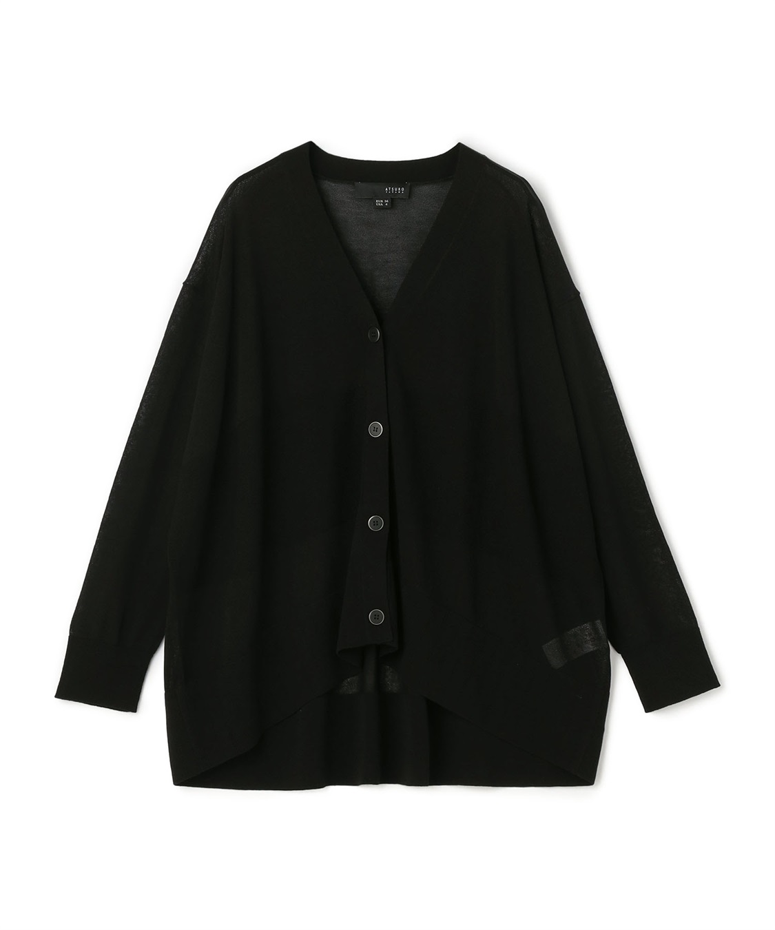 ATSURO TAYAMA 編み地切り替えロング丈カーディガン_sub_1