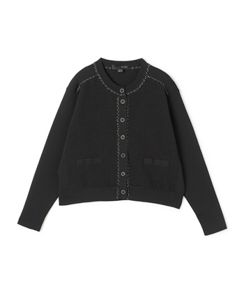 ATSURO TAYAMA レザーチェーンニットカーディガン_subthumb_1