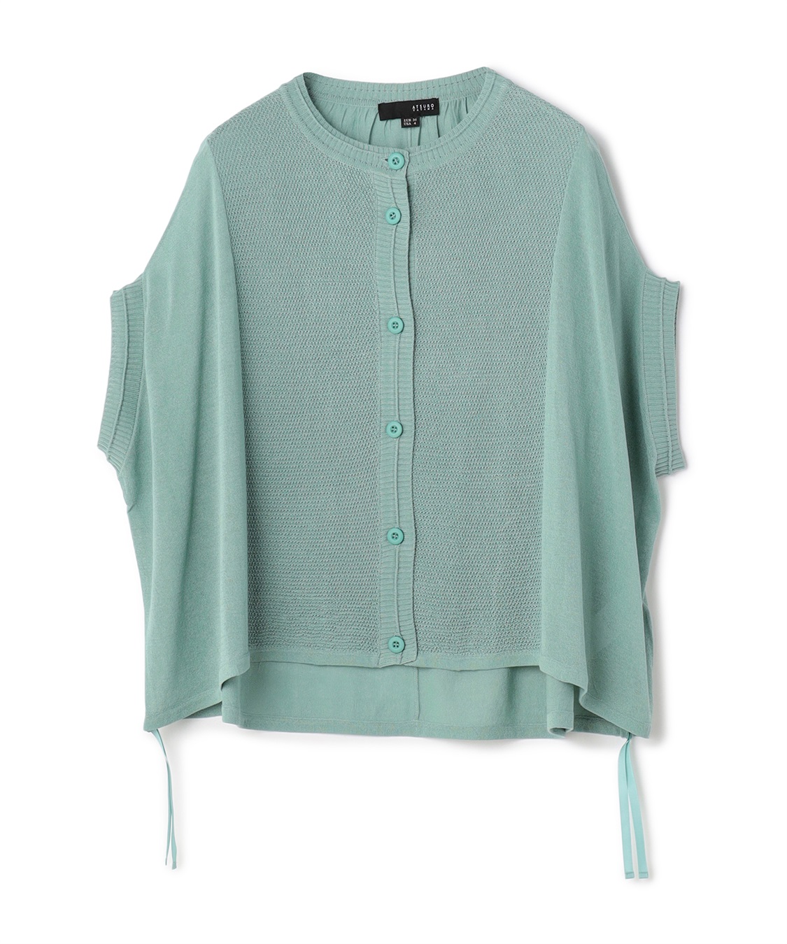 ATSURO TAYAMA シアーブラウス×ニット2点セット_sub_1