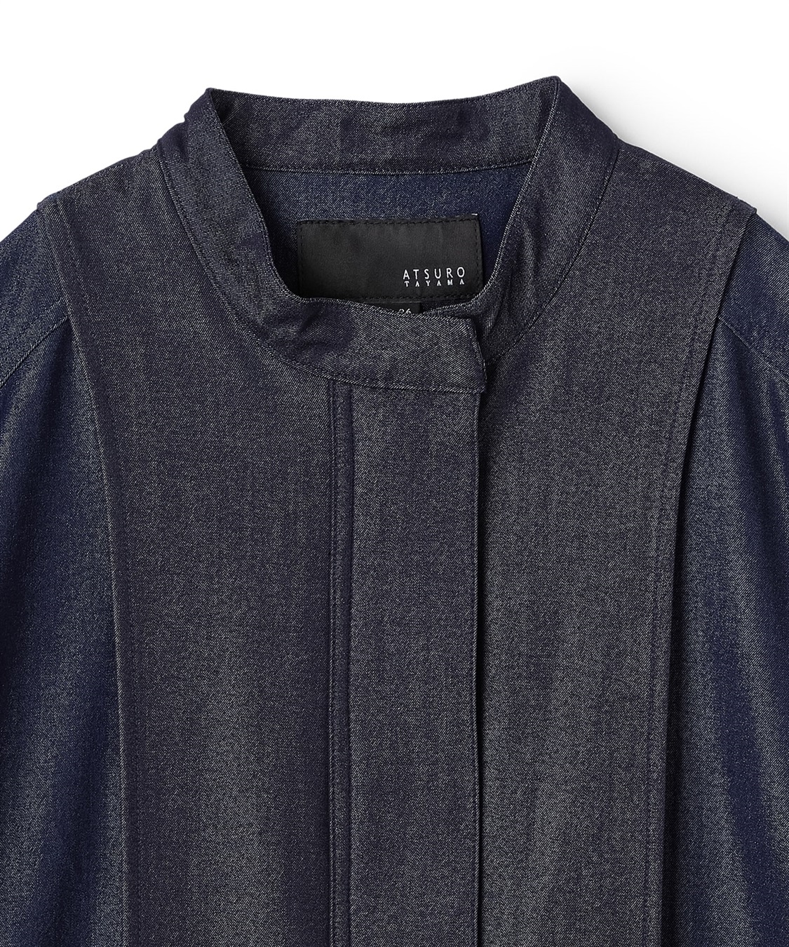 ATSURO TAYAMA ポリエステル混デニム半袖ジャケット_sub_4