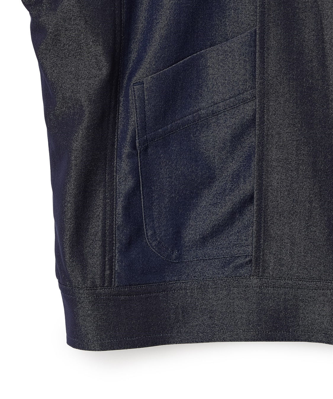 ATSURO TAYAMA ポリエステル混デニム半袖ジャケット_sub_6