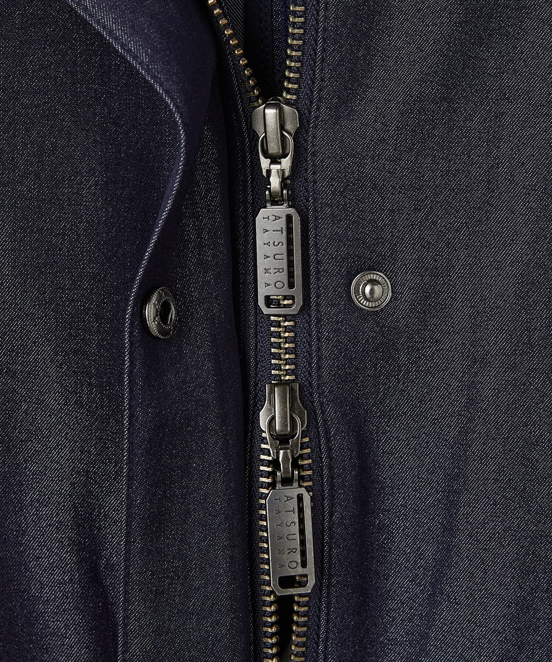 ATSURO TAYAMA ポリエステル混デニム半袖ジャケット_sub_7