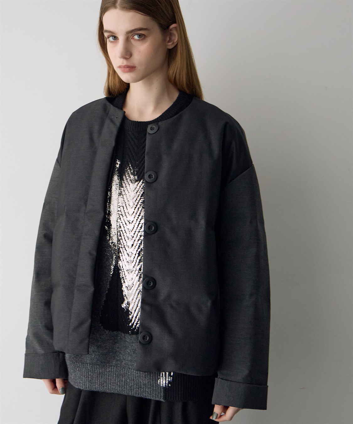 ATSURO TAYAMA グレンチェックダウンジャケット_sub_2