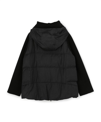 ATSURO TAYAMA 異素材フーデッドジップアップダウンジャケット_subthumb_3