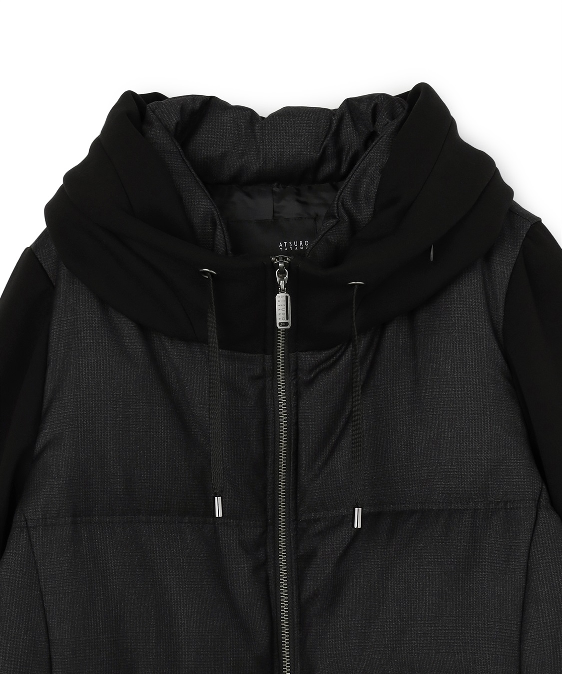 ATSURO TAYAMA 異素材フーデッドジップアップダウンジャケット_sub_4