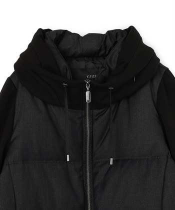 ATSURO TAYAMA 異素材フーデッドジップアップダウンジャケット_subthumb_4