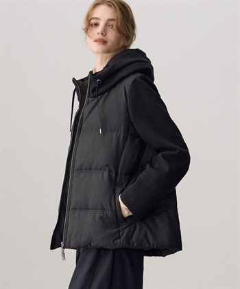 ATSURO TAYAMA 異素材フーデッドジップアップダウンジャケット_subthumb_10