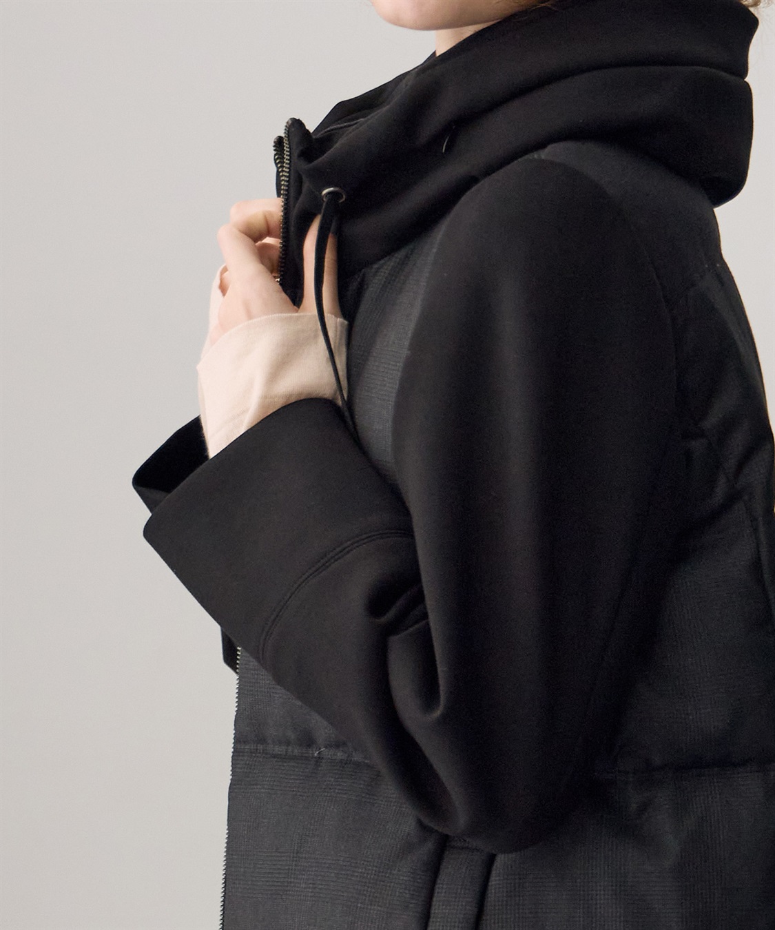 ATSURO TAYAMA 異素材フーデッドジップアップダウンジャケット_sub_12