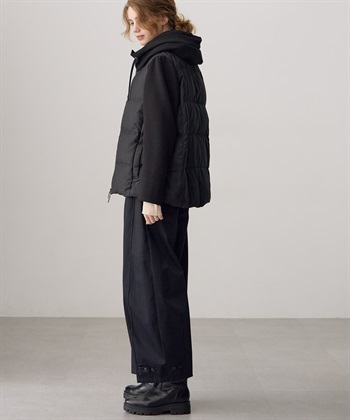 ATSURO TAYAMA 異素材フーデッドジップアップダウンジャケット_subthumb_14