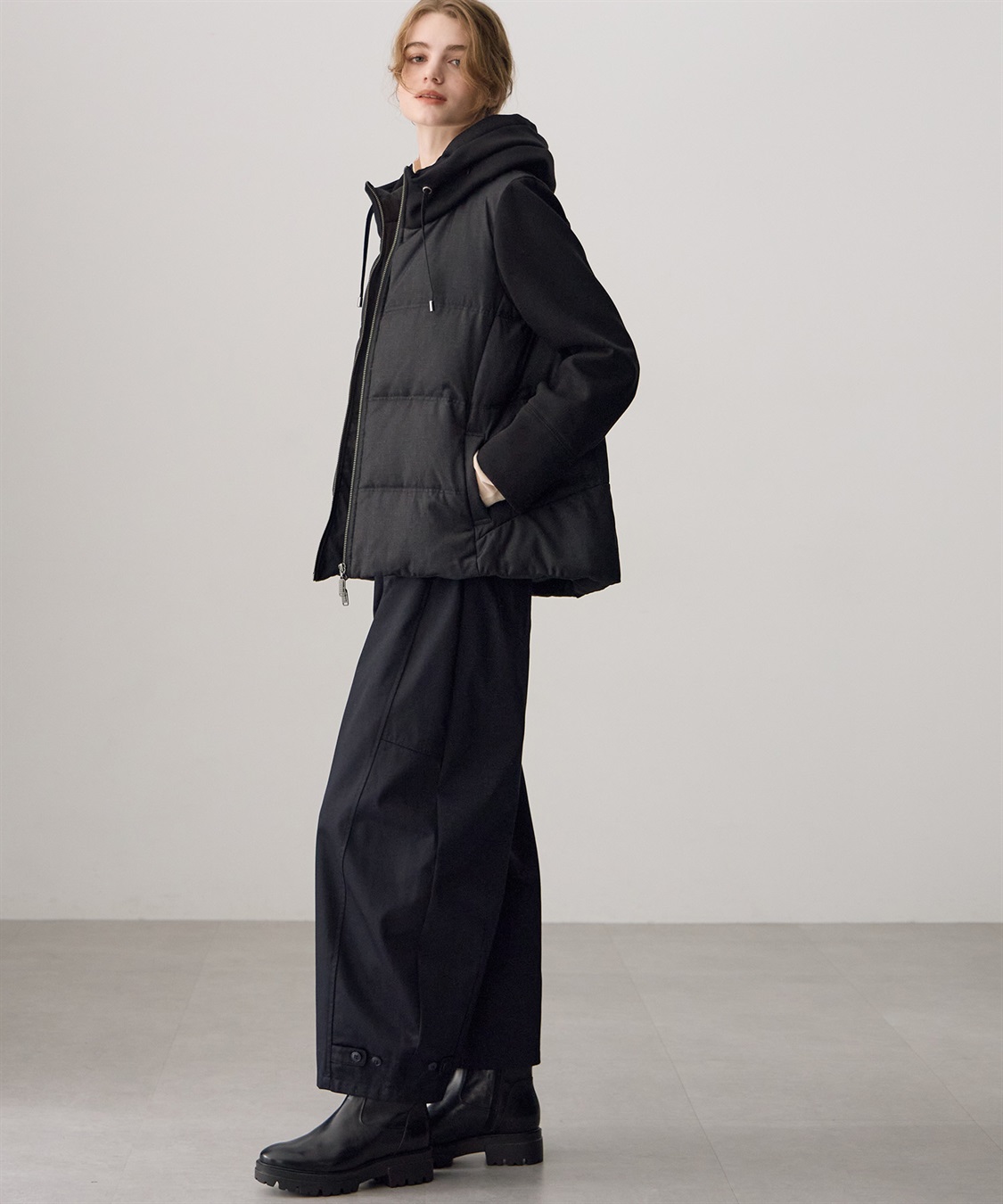 ATSURO TAYAMA 異素材フーデッドジップアップダウンジャケット_sub_15