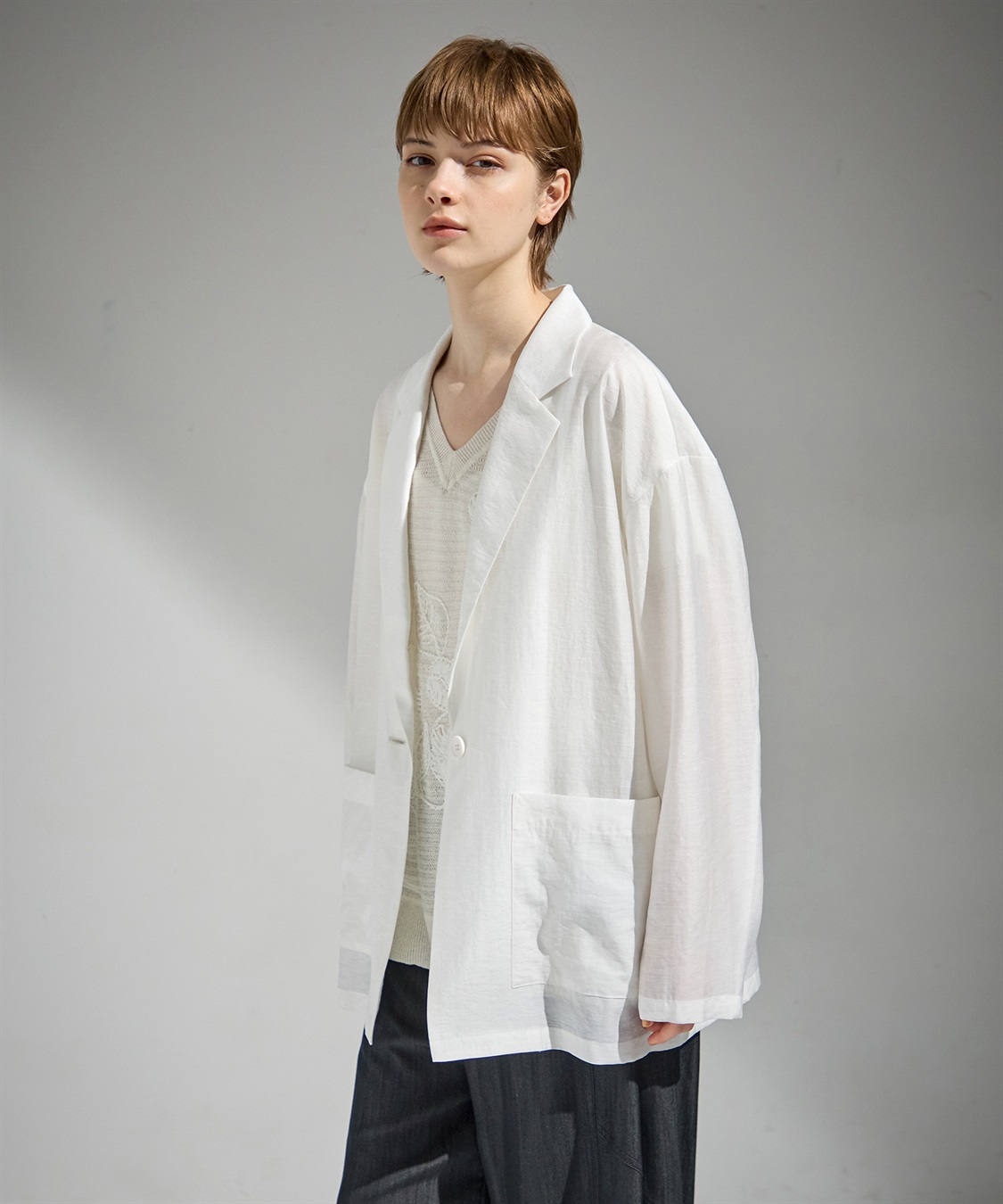 ATSURO TAYAMA シアーローンテーラードジャケット_sub_8