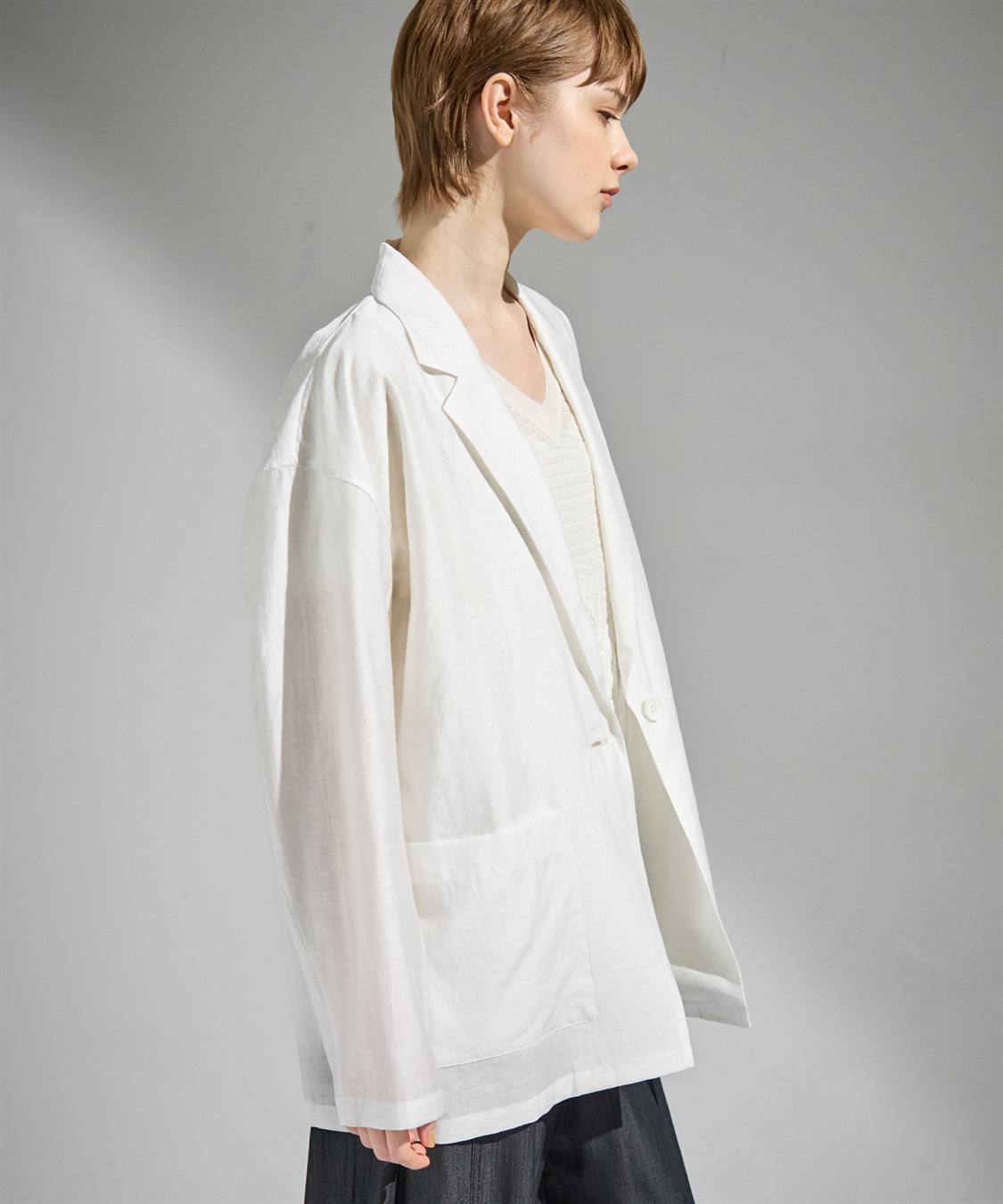 ATSURO TAYAMA シアーローンテーラードジャケット_sub_9