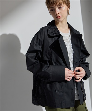 ATSURO TAYAMA 花柄レースショートトレンチジャケット_subthumb_1