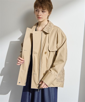 ATSURO TAYAMA 花柄レースショートトレンチジャケット_subthumb_6