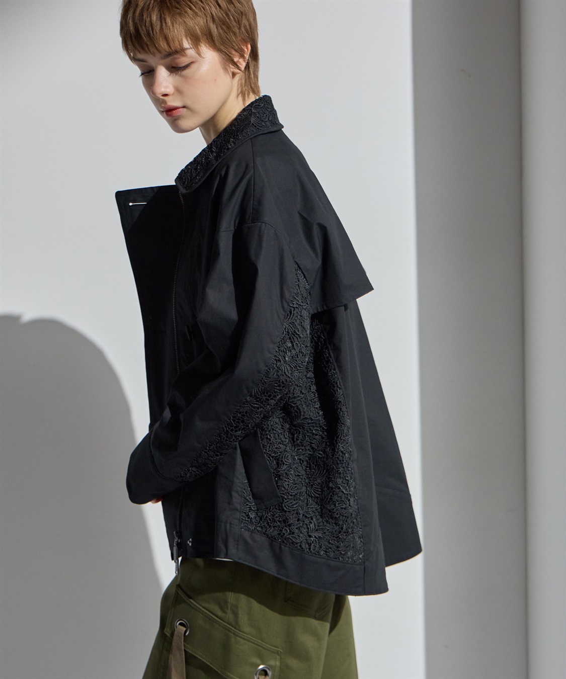 ATSURO TAYAMA 花柄レースショートトレンチジャケット_sub_15