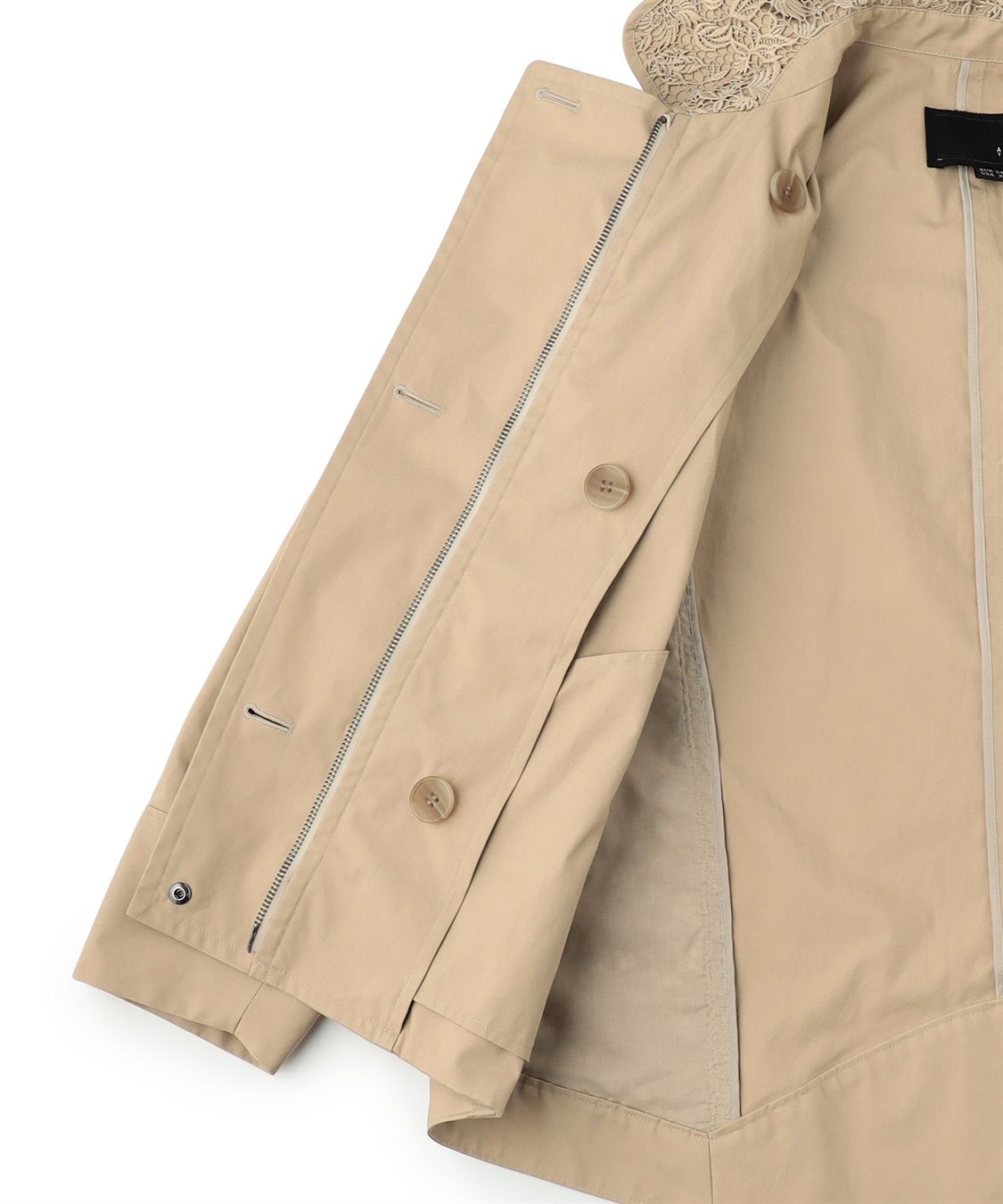 ATSURO TAYAMA 花柄レースショートトレンチジャケット_sub_26