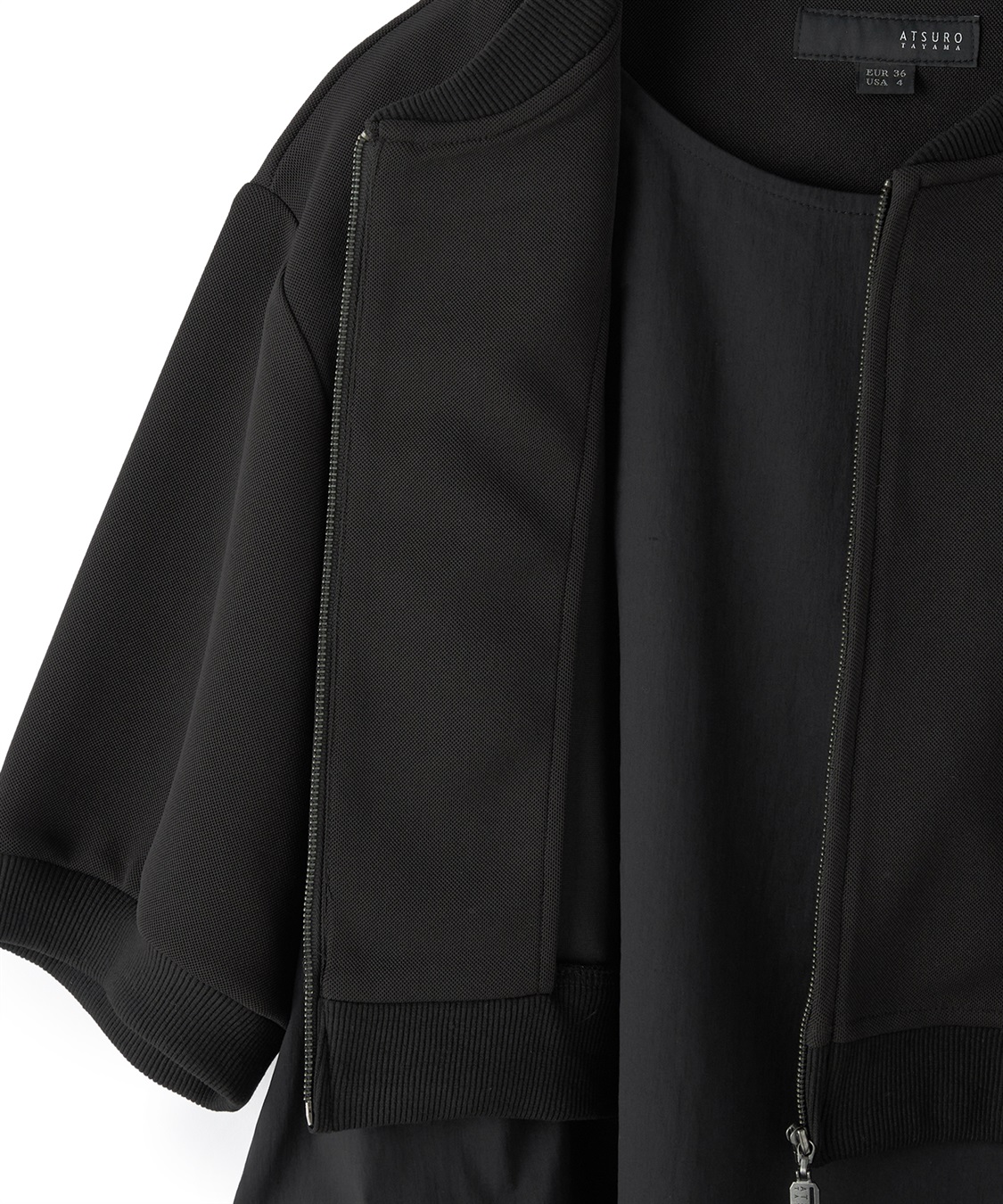 ATSURO TAYAMA カットソー×布帛切り替えフレアワンピース_sub_7