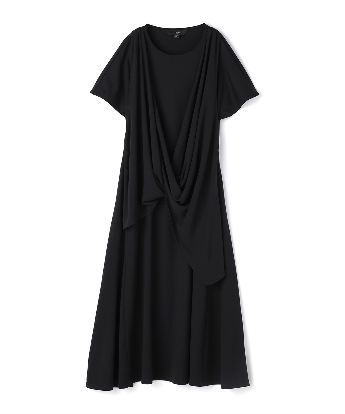 ATSURO TAYAMA Aラインシルエットドレープワンピース_sub_2