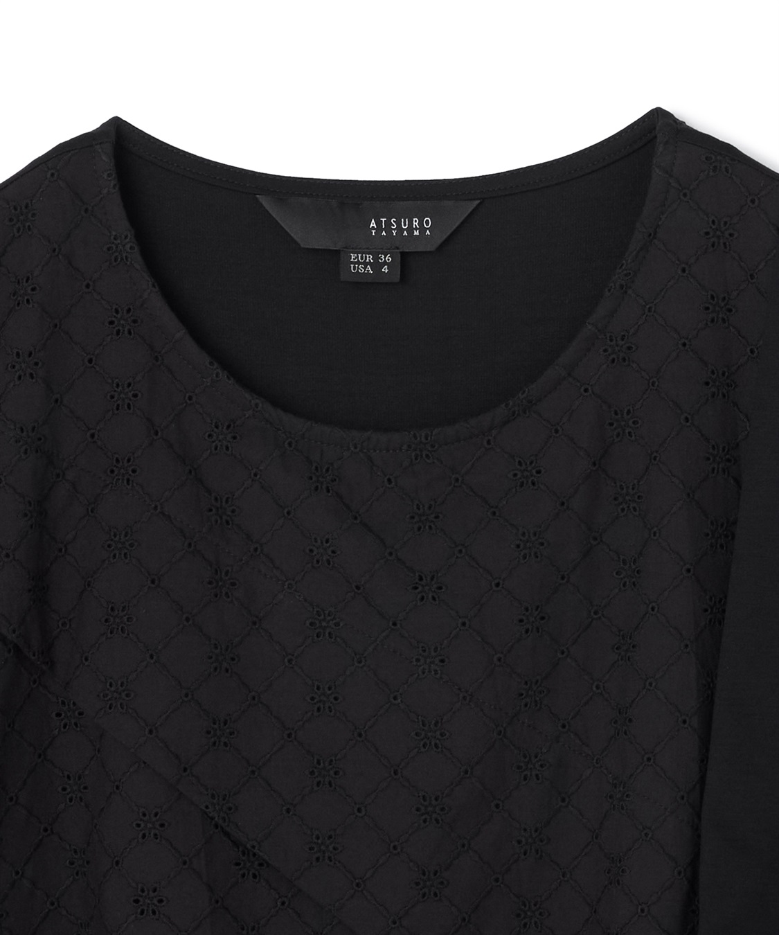 ATSURO TAYAMA 異素材レースコンビワンピース_sub_2