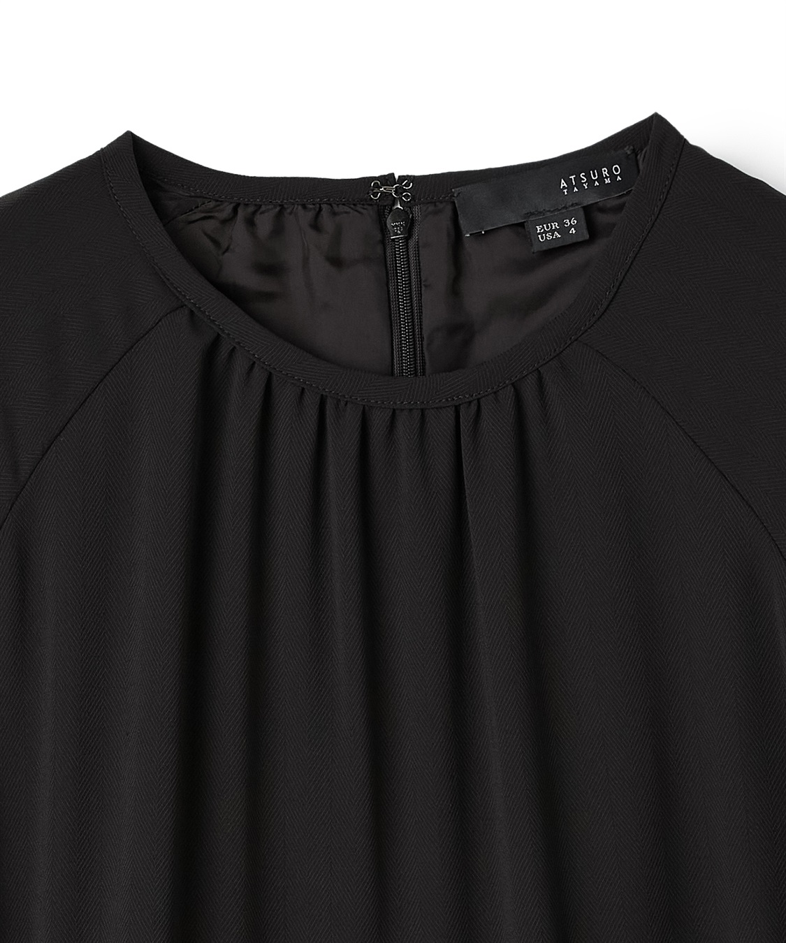 ATSURO TAYAMA ポリエステルヘリンボーンワンピース_sub_3