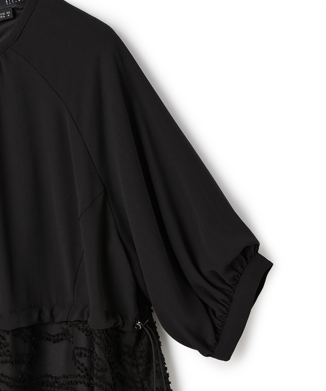 ATSURO TAYAMA ポリエステルヘリンボーンワンピース_sub_4