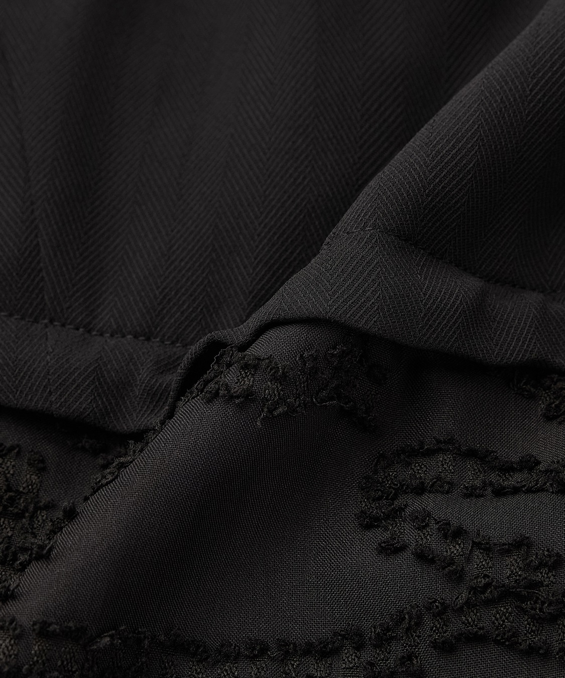 ATSURO TAYAMA ポリエステルヘリンボーンワンピース_sub_7