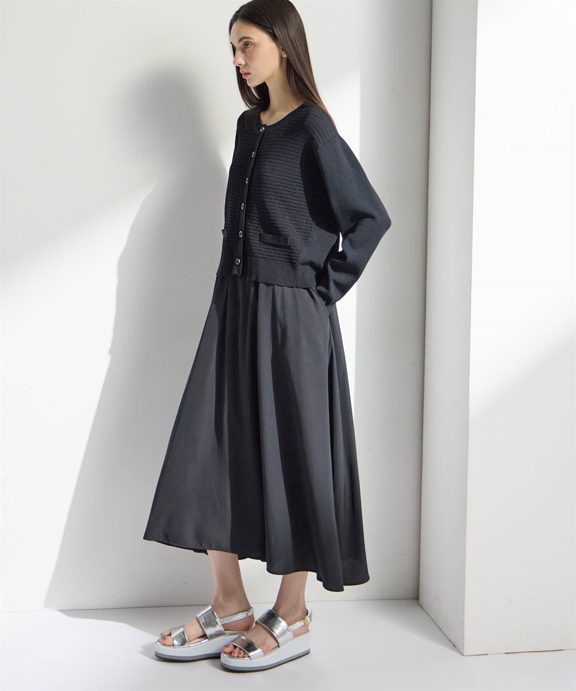 ATSURO TAYAMA カーディガンドッキングワンピース_sub_3