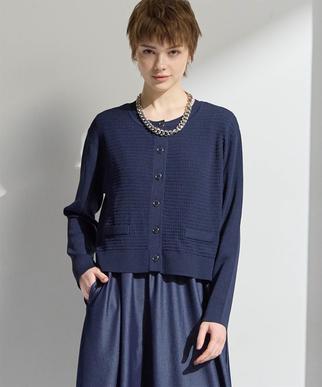 ATSURO TAYAMA カーディガンドッキングワンピース_sub_17