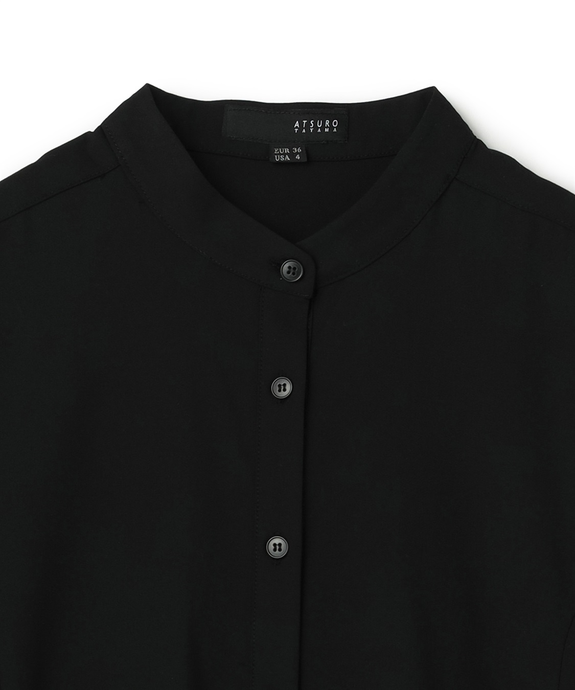 ATSURO TAYAMA 袖プリーツスタンドカラーワンピース_sub_2