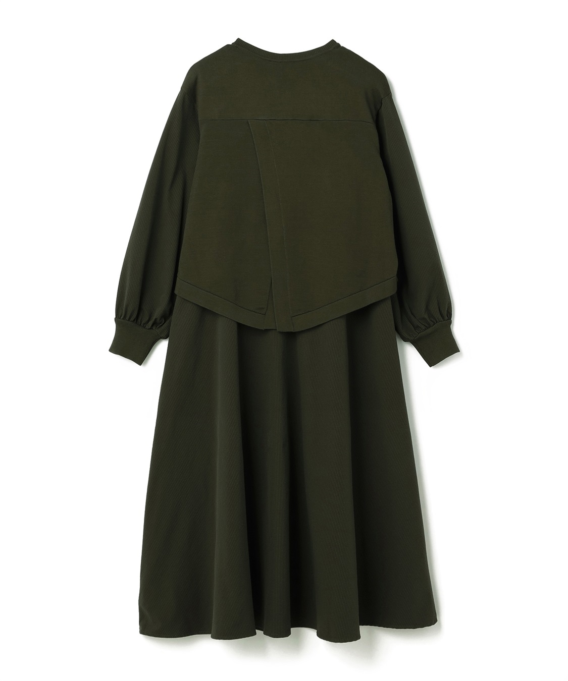 ATSURO TAYAMA レイヤード風切替えデザインワンピース_sub_1