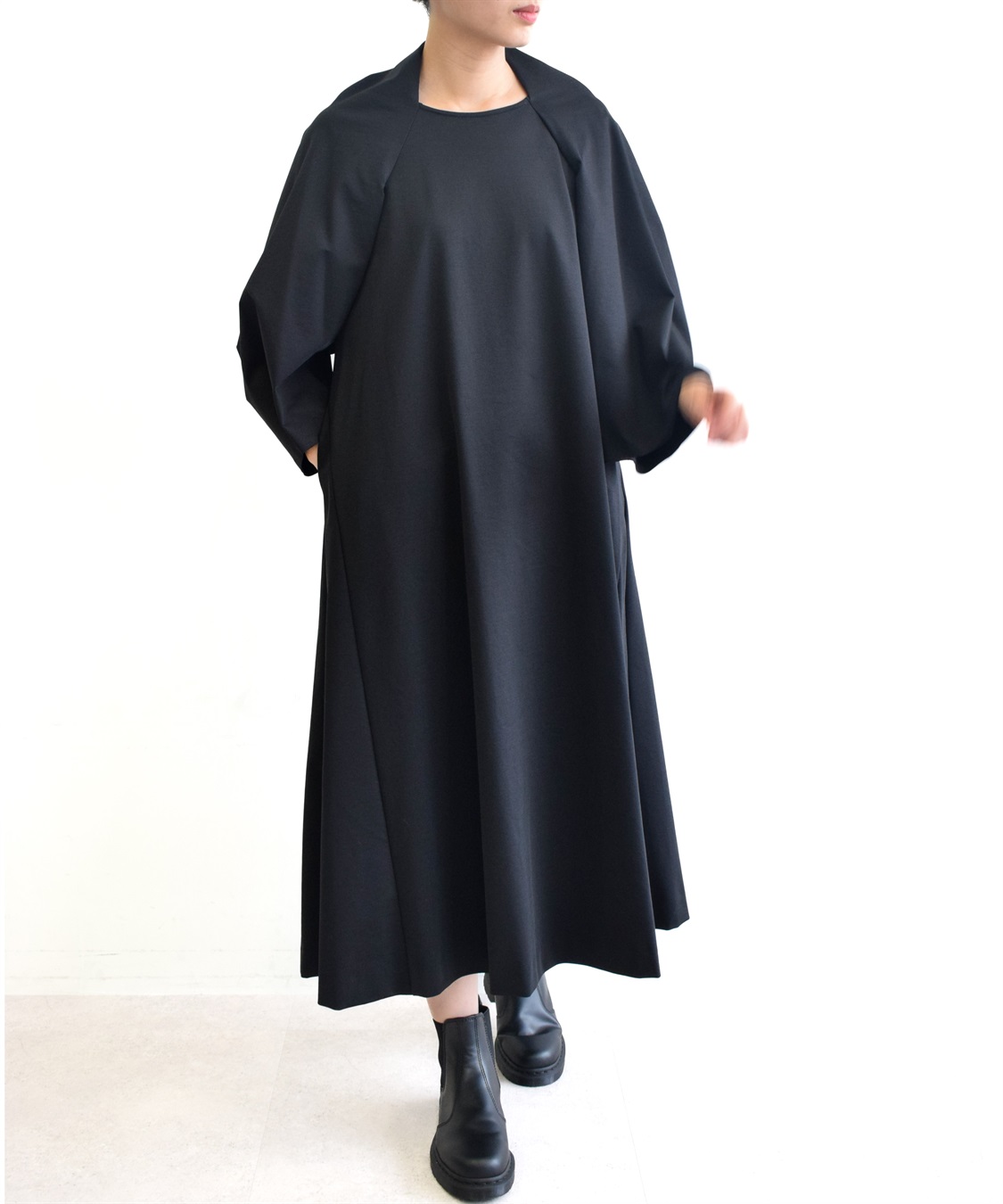 ATSURO TAYAMA コットン混ロング丈ワンピース_sub_1