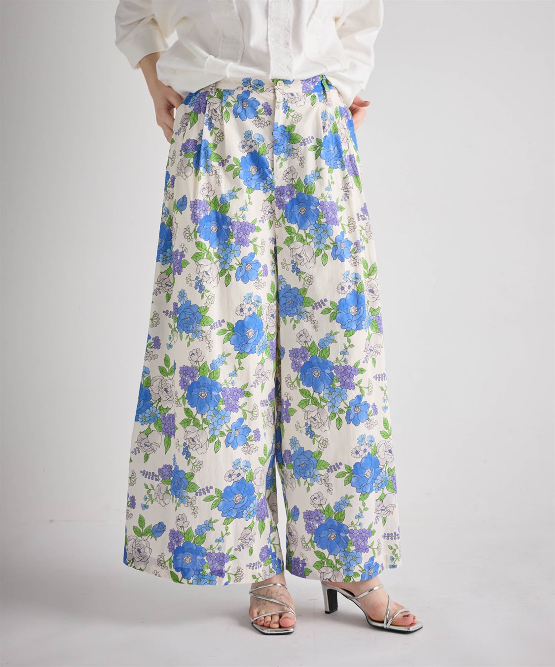ATSURO TAYAMA フラワープリント柄ガウチョパンツ_sub_8