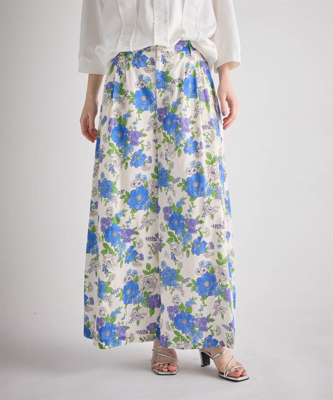 ATSURO TAYAMA フラワープリント柄ガウチョパンツ_sub_9