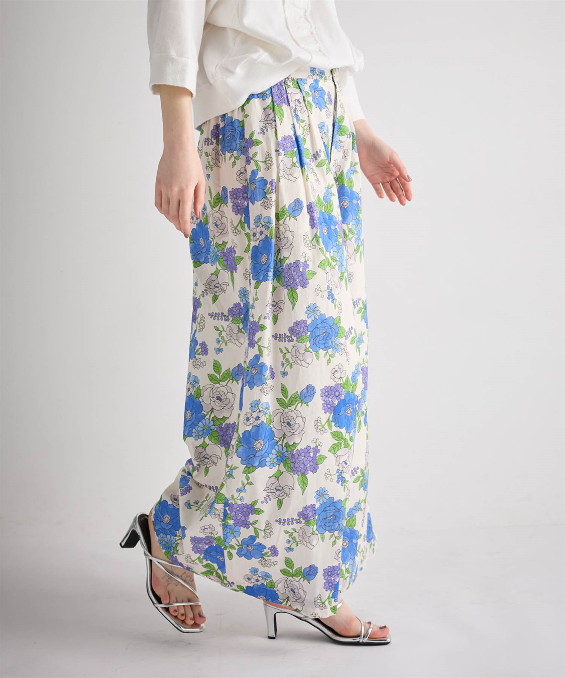 ATSURO TAYAMA フラワープリント柄ガウチョパンツ_sub_11