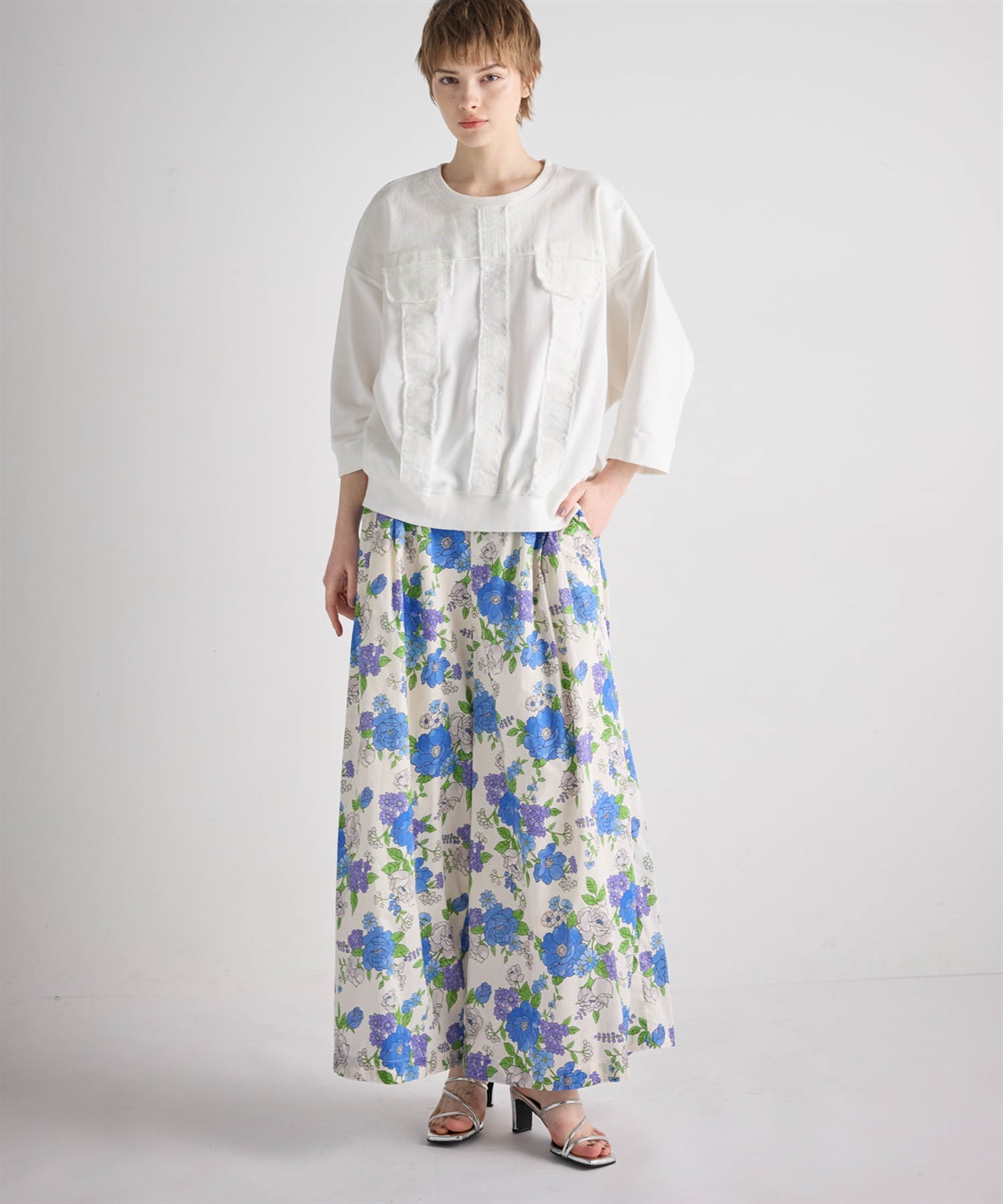 ATSURO TAYAMA フラワープリント柄ガウチョパンツ_sub_13