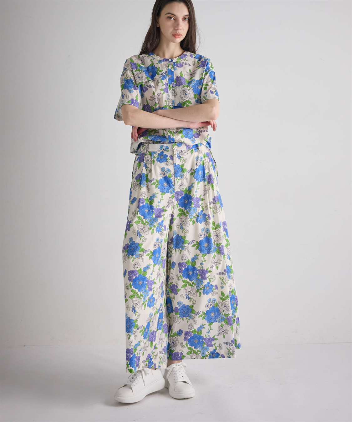 ATSURO TAYAMA フラワープリント柄ガウチョパンツ_sub_20