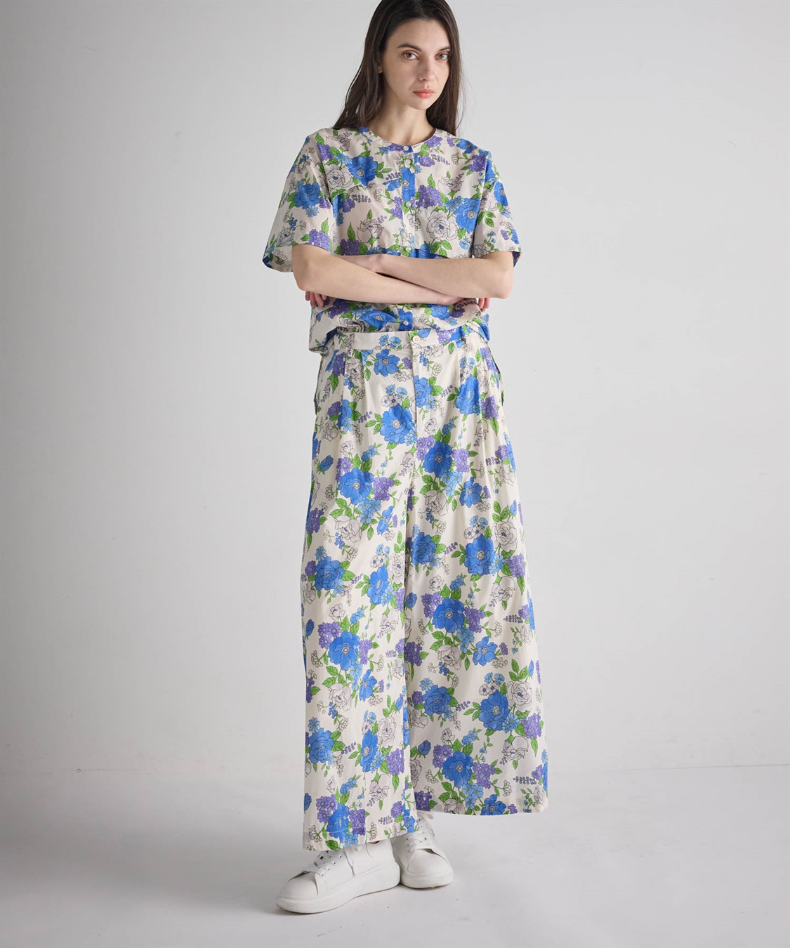 ATSURO TAYAMA フラワープリント柄ガウチョパンツ_sub_21