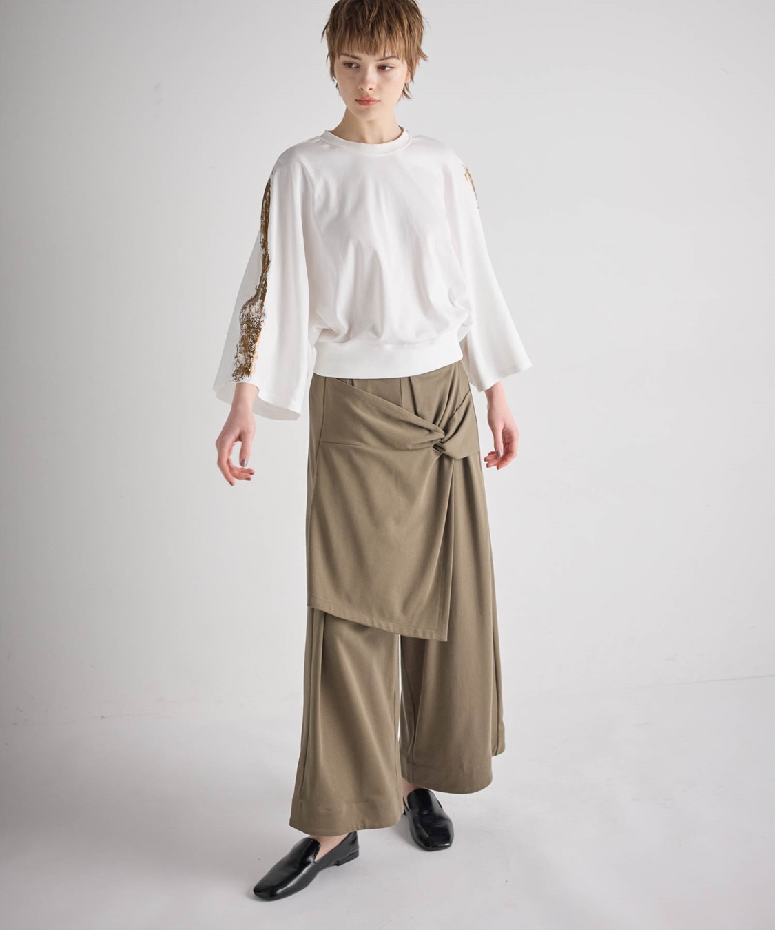 ATSURO TAYAMA コットンスムースガウチョパンツ_sub_10